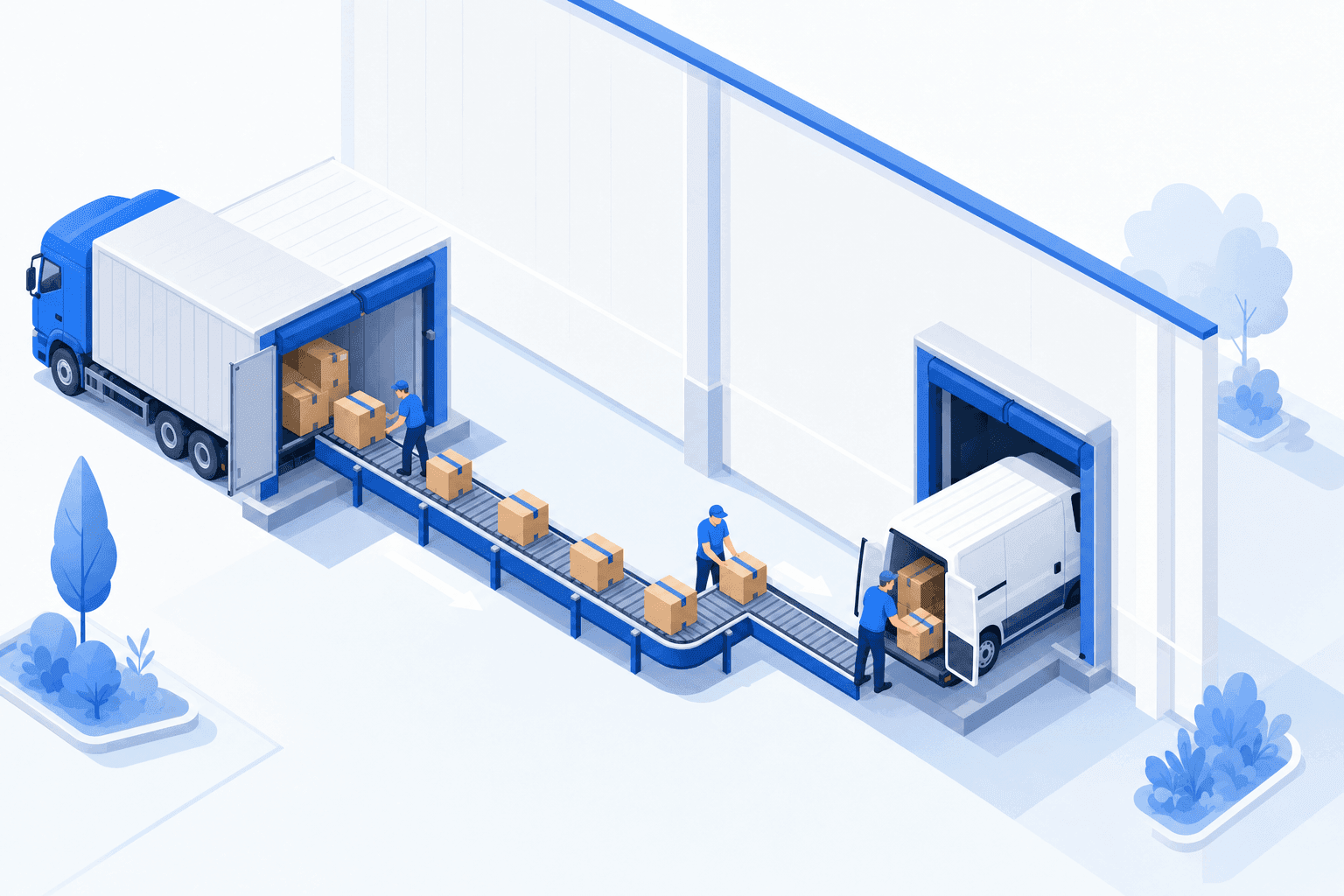 E-commerce cross-docking: sell stock you don't hold