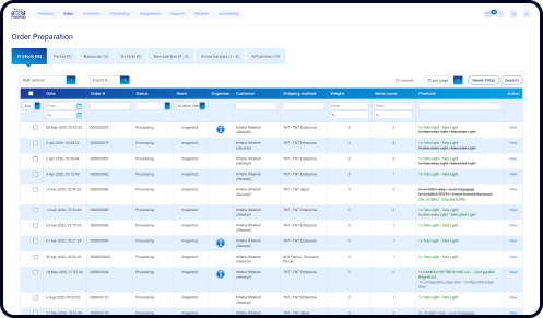 POS system with inventory management